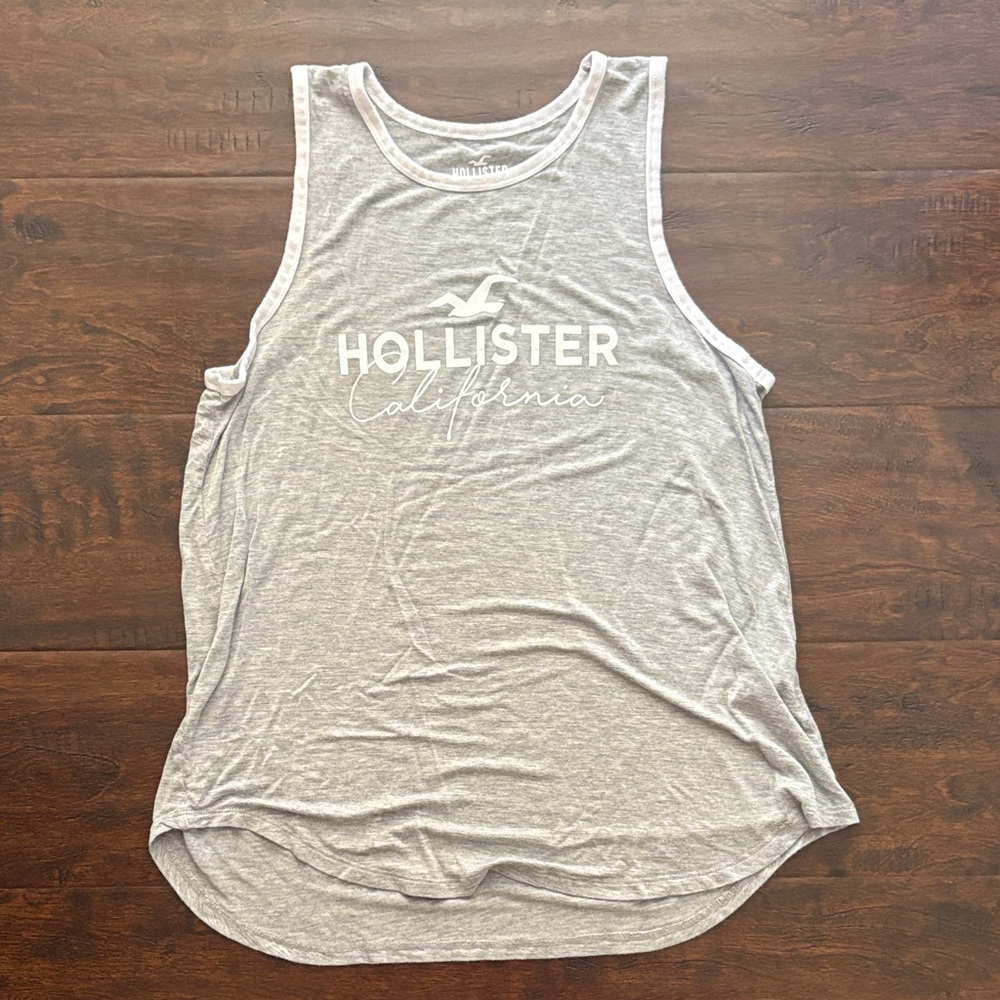 Hollister Light Gray Sleeveless Top